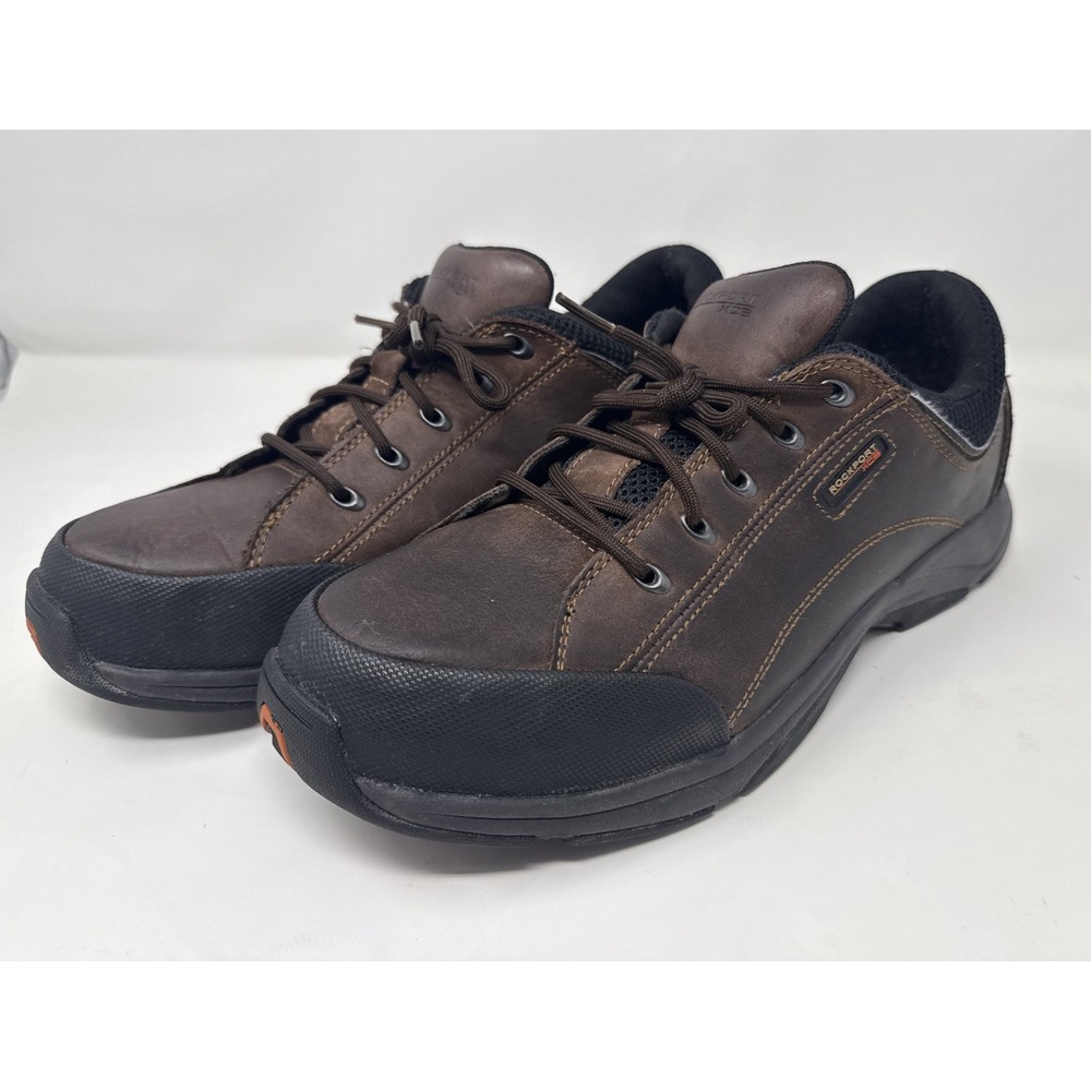 Rockport XCS K58151 Men's 12 Wide Brown Leather Walking Hiking Shoes Outdoor